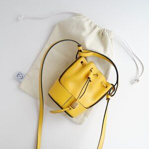 Authentic Preowned Loewe Yellow Nano Leather Balloon Bag